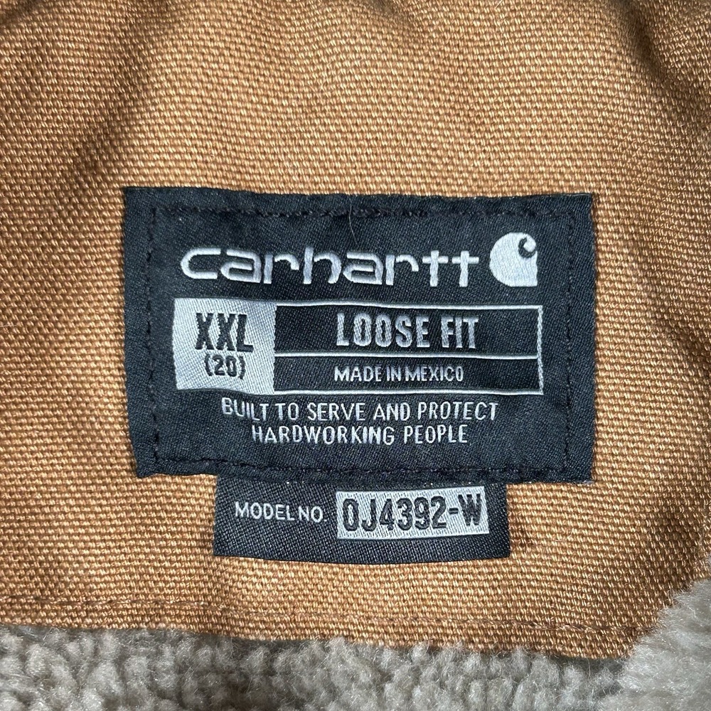 Carhartt Women's Iconic Washed Duck Sierra Jacket Size 2XL (20) Brown Work Wear - Picture 11 of 16